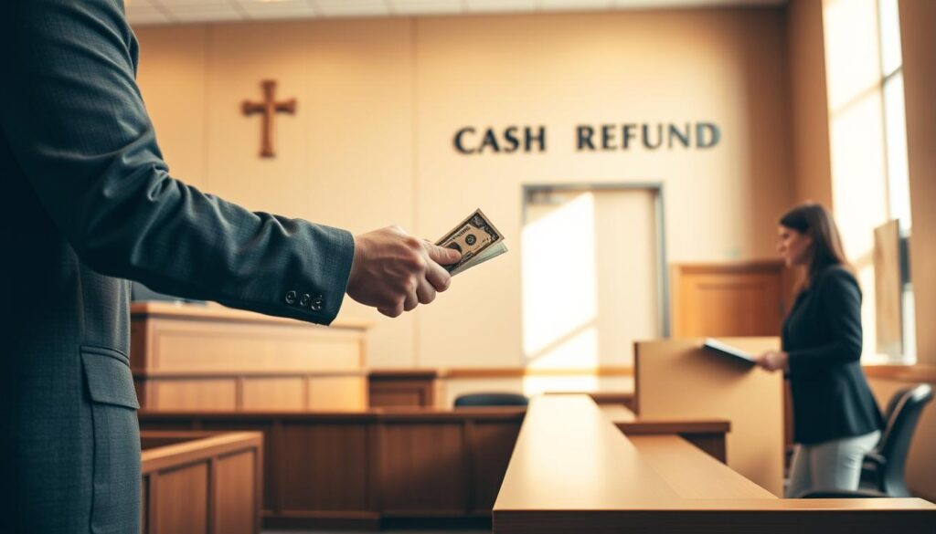 Cash bail refund process