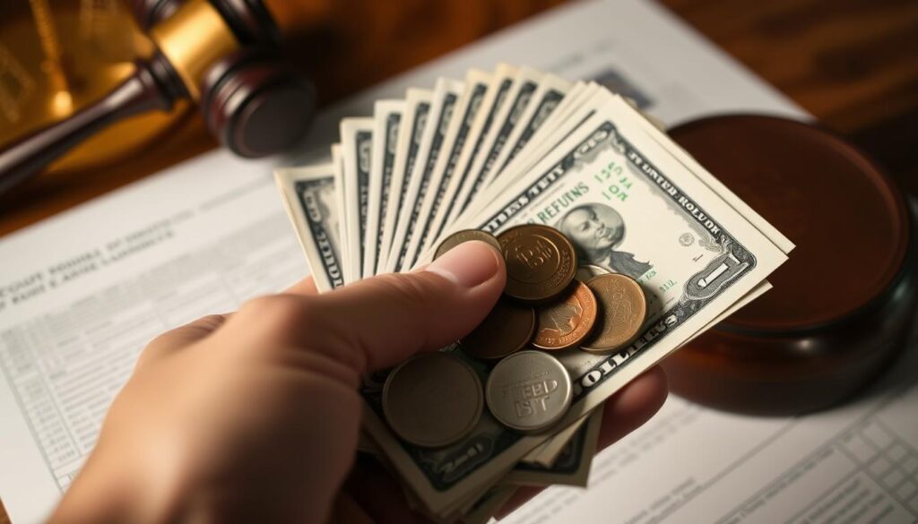 Court fees impact on bail refund california